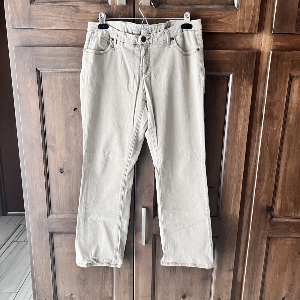 Faded Glory- Womens Kakhi Velvet Touch Pants Size 14P